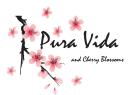 Pura Vida and Cherry Blossoms logo